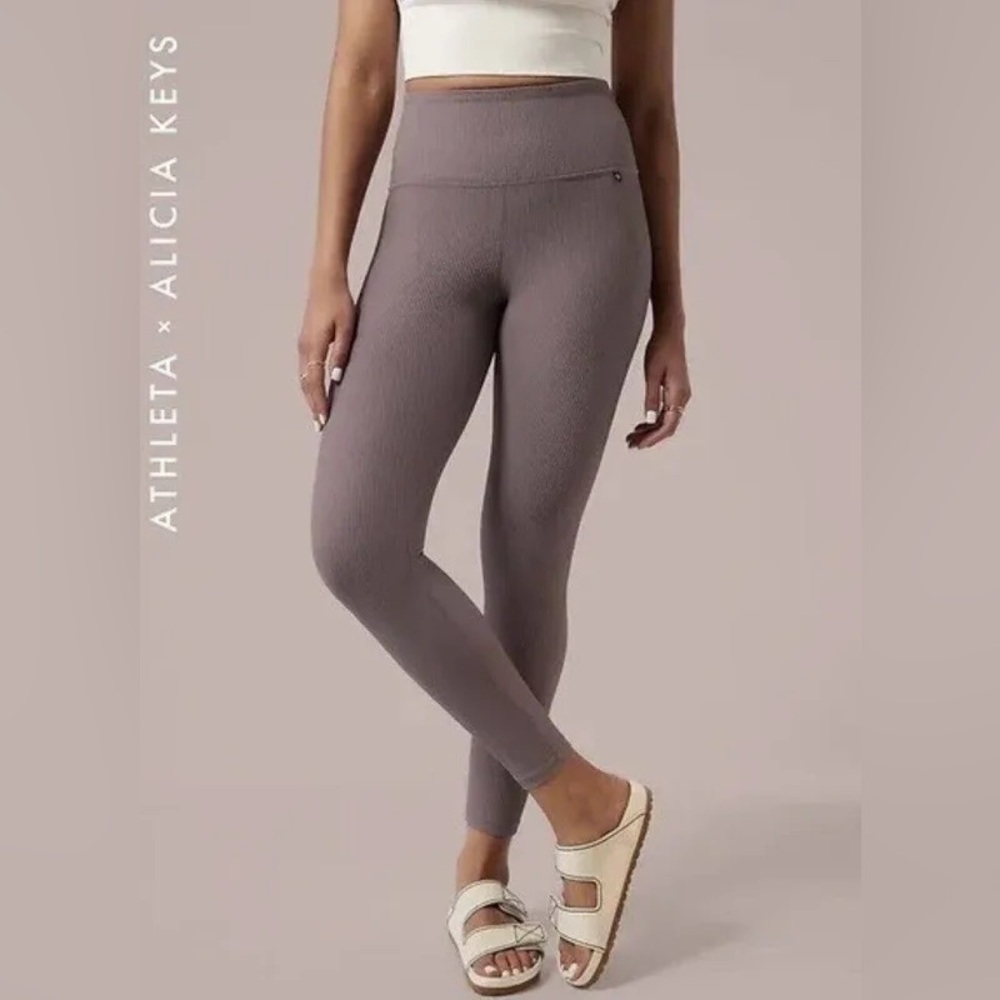 Alicia Keys for Athleta Ribbed Tights